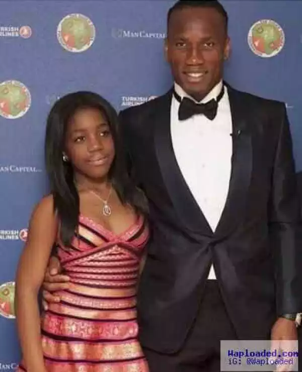Didier Drogba shares pic of his daughter as she turns a year older.